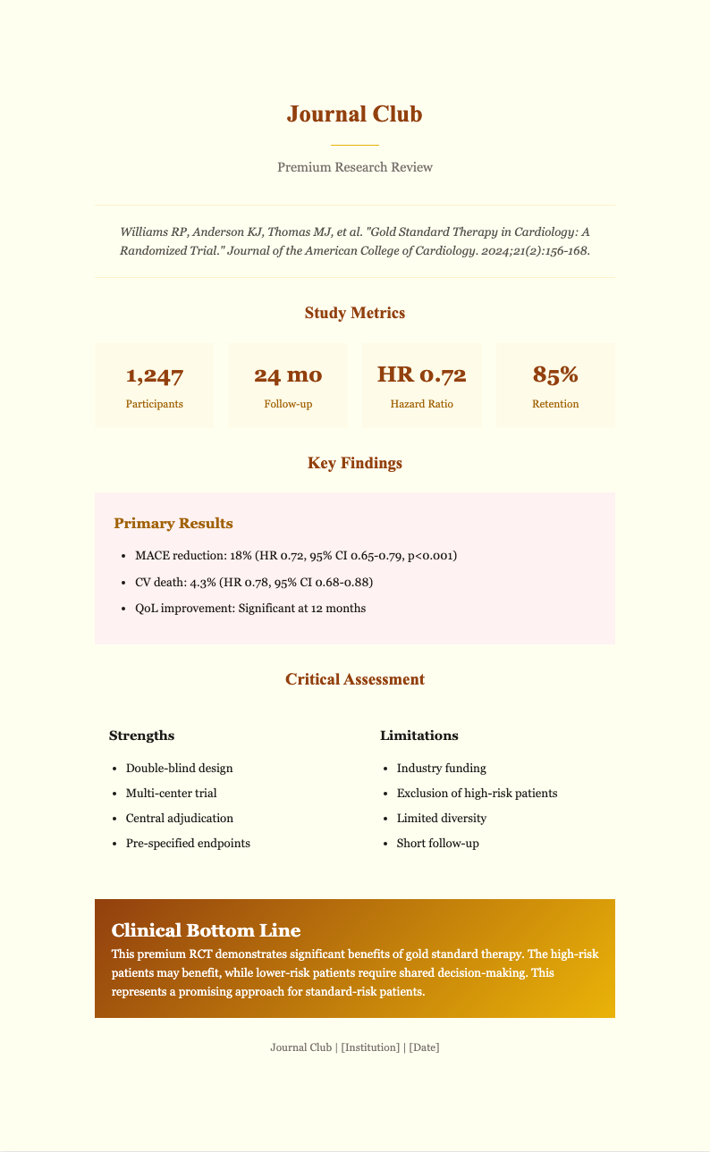 Gold standard journal club